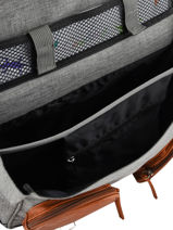 Wheeled Schoolbag For Girls 2 Compartments Cameleon vintage fantasy PBVGCA35-vue-porte