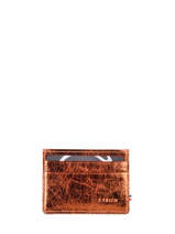 Porte-cartes Etincelle Iris�e Cuir Etrier Rose etincelle irisee EETI011