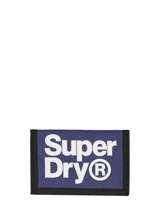 Portefeuille Velcro Logo Superdry Bleu accessories M9810024