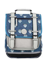 Backpack For Boys 2 Compartments Cameleon Blue vintage urban SD38