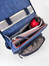 Backpack 2 Compartments Cameleon Blue vintage color HPS23012-vue-porte