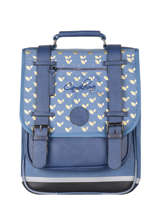 Backpack For Girls 2 Compartments Cameleon Blue vintage fantasy SD38
