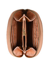 Leportefeuille Manon Cuir Paul marius Rose vintage MANON-vue-porte