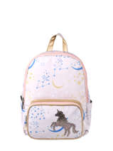 Mini Backpack Belle Rentrée Mini Fille Caramel et cie Pink mini fille F
