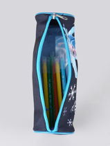 Pencil Case 1 Compartment Frozen Blue flocon GLAC-vue-porte