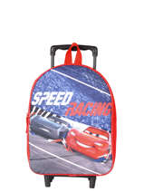 Sac A Dos A Roulettes 1 Compartiment Cars Rouge speed 4CENTR