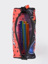 Pencil Case 1 Compartment Lady Bug Miraculous Red lady bug 1633-vue-porte