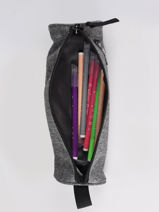 Pencil Case 1 Compartment Quiksilver Gray accessories QBAA3026-vue-porte