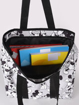 Mickey Mouse Tote Bag Mickey and minnie mouse Gray fashion 2033-vue-porte