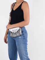 Sac Suzon S Argento Cuir Paul marius Gris argento SUZSARG-vue-porte