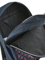 Backpack 2 Compartments With Free Pencil Case Laissez lucie faire Blue spring LFE12090-vue-porte