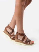 Sandals with wedge heel-TAMARIS-vue-porte