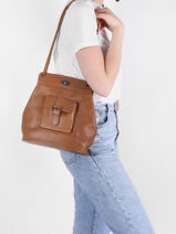 Sac Le1950 Vintage Paul marius Marron vintage 1950-vue-porte