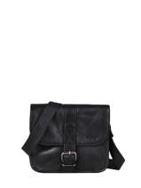 Crossbody Bag Vintage Leather Paul marius Black vintage ESSENTIE