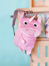 Backpack 1 Compartment Affenzahn Pink small friends AFZ-FAS3