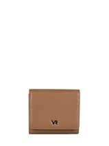 Wallet Leather Yves renard Brown foulonne 29402