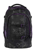 Backpack 2 Compartments Satch Black satch SIN