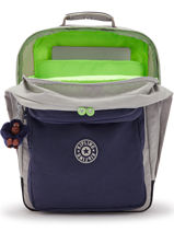 Backpack 2 Compartments Kipling Blue back to school - 00017131-vue-porte