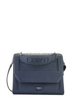 Sac � Main M Ninon Cuir Lancel Bleu ninon A09222