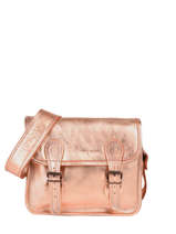 Leather La Sacoche Crossbody Bag Paul marius Pink vintage S