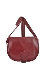 Crossbody Bag Vintage Leather Paul marius Red vintage BOHEMIEN