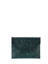 Leather Wallet Etincelle Iris�e Etrier Blue etincelle irisee EETI054