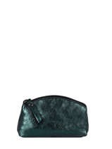 Leather S Coin Purse Etincelle Iris�e Etrier Blue etincelle irisee EETI652