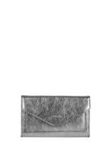 Leather Etincelle Iris�e Portefeuille Etrier Silver etincelle irisee EETI469