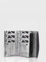 Leather Etincelle Iris�e Portefeuille Etrier Silver etincelle irisee EETI469-vue-porte