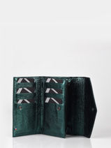 Leather Etincelle Iris�e Portefeuille Etrier Blue etincelle irisee EETI469-vue-porte