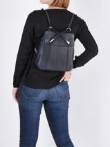 Backpack Confort Leather Hexagona Blue confort 462107-vue-porte
