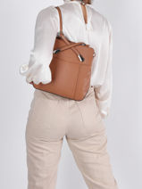 Backpack And Shoulder Hexagona Beige confort 462107-vue-porte