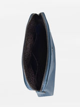 Longchamp Le pliage cuir Clutches Blue-vue-porte