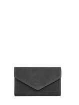 Leather Wallet Etincelle Nubuck Etrier Black etincelle nubuck EETN469