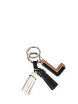Leather Pompom Duo Keychain Lancel charms A10622