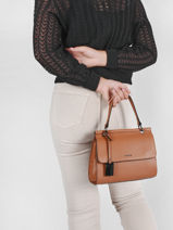 Shoulder Bag Blazer Leather Etrier Brown blazer EBLA001M-vue-porte