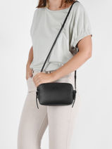 Shoulder Bag Chantaco Leather Lacoste Black chantaco NF3560LZ-vue-porte