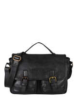 Crossbody Bag Dewashed Leather Milano Black dewashed DE21063