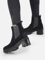 High heel chelsea boots in leather-TAMARIS-vue-porte