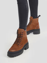 Heel boots cielo in leather-VICTORIA-vue-porte