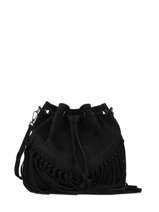 Shoulder Bag Velvet Suede Milano Black velvet VE21063