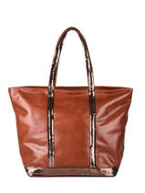 Grand Cabas Cuir Zipp� Vanessa bruno Marron cabas cuir 2V40409