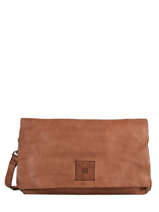 Sac Bandouli�re Heritage Cuir Biba Marron heritage BT5