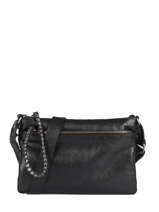 Shoulder Bag Natural Leather Biba Black natural BET3L