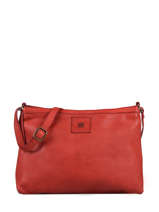 Leather Crossbody Bag Heritage Biba Red heritage BT16