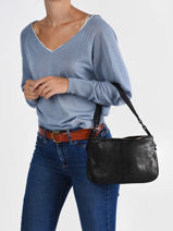 Shoulder Bag Heritage Leather Biba Brown heritage BT18-vue-porte