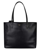 Large Leather Louise Tote Bag Le tanneur Black louise TLOS1670