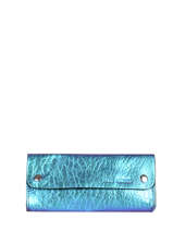 Leather Scarabee Pouch Paul marius Blue scarabee TROUSSCA