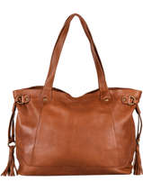 Sac Port� �paule A4 Cow Cuir Basilic pepper Marron cow 155N