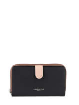 Continental Wallet Leather Lancaster Black smooth 18